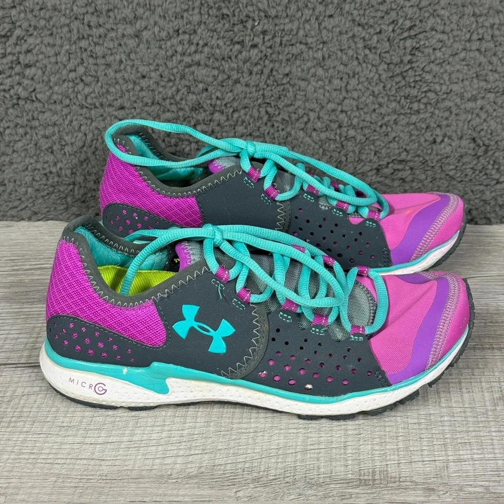 Under Armour Shoes Womens US 7 Black Pink Micro G Mantis Running Sneakers Active